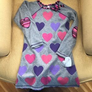 Long sleeve dress with heart design